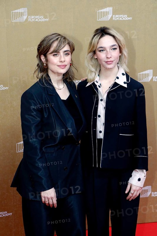 Greta Scarano and Matilda De Angelis arriving for the European Film Awards at the House of World Cultures in Berlin on 17.01.2026