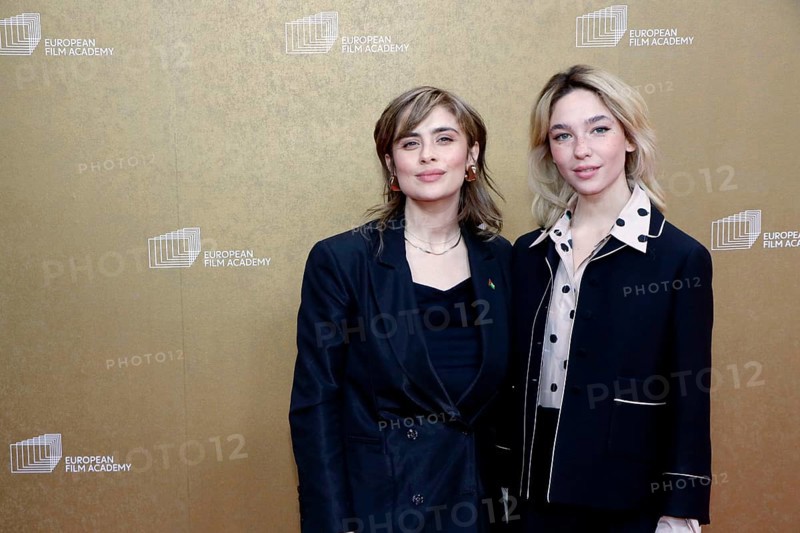 Greta Scarano and Matilda De Angelis arriving for the European Film Awards at the House of World Cultures in Berlin on 17.01.2026