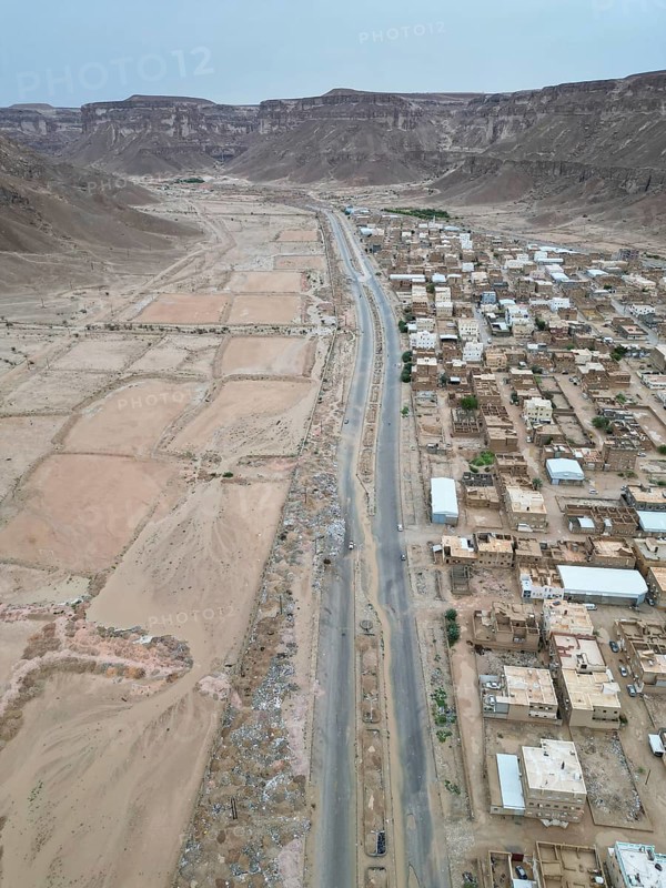 In Seiyun, Yemen on January 09, 2026, aerial drone footage shows the city of Seiyun in southern Yemen amidst ongoing military unrest and conflict. The city faces significant tension during the power struggle between the government-backed Yemeni Armed Forces and the Southern Transitional Council (STC) following recent military operations in the region, Hadhramaut, Seiyun, Yemen