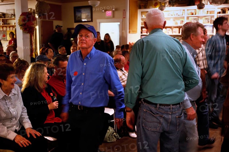 Elderly people dance comfortably to traditional music at Floyd Country Store, Floyd, Virginia, USA