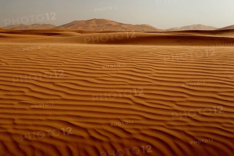 Impressive wave patterns on the sand dunes of Erg Chebbi, Erg Chebbi, Morocco