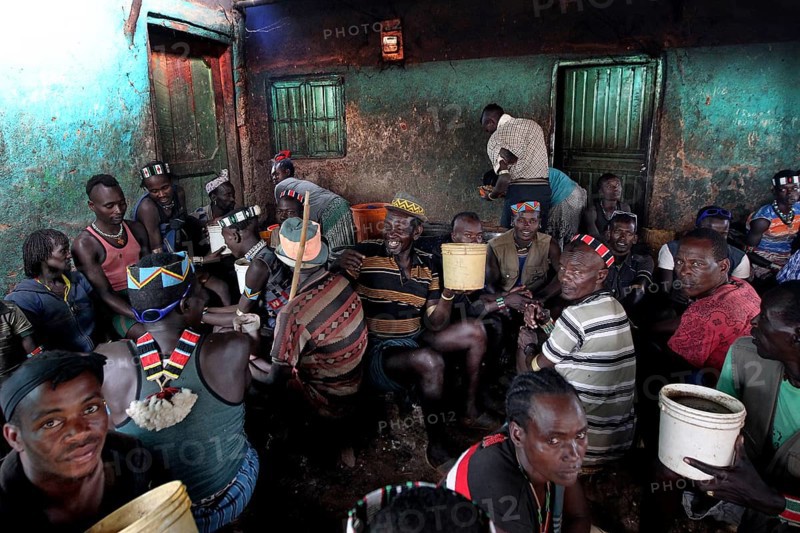 Beer bar in Key Afar with lively atmosphere and lots of people, Key Afar, null, Ethiopia