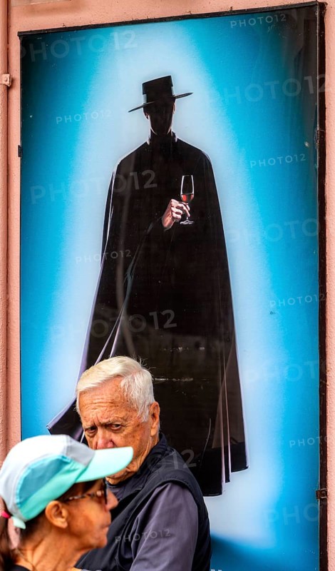 Advertising sign on the exterior of a bar in Sintra, Lisbon, Portugal
