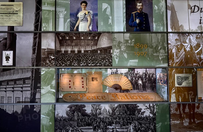 Exhibits in the Peace Palace Museum, Peace Palace, The Hague, South Holland Province, Netherlands