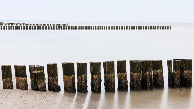 Grooves in the Baltic Sea near Zingst, Fischland-Darss-Zingst, Zingst, Mecklenburg-Western Pomerania, Germany