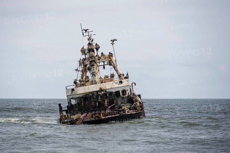 Zeila shipwreck on the Skeleton Coast, Dorob National Park, Namibia