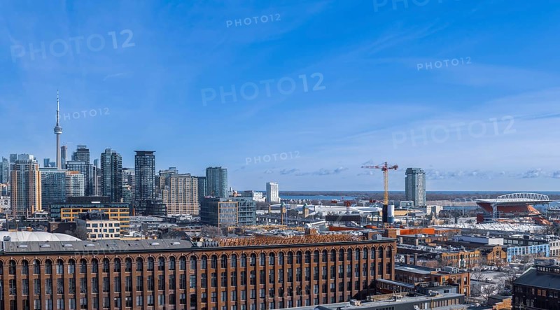 Scenic Toronto financial district business skyline and modern architecture