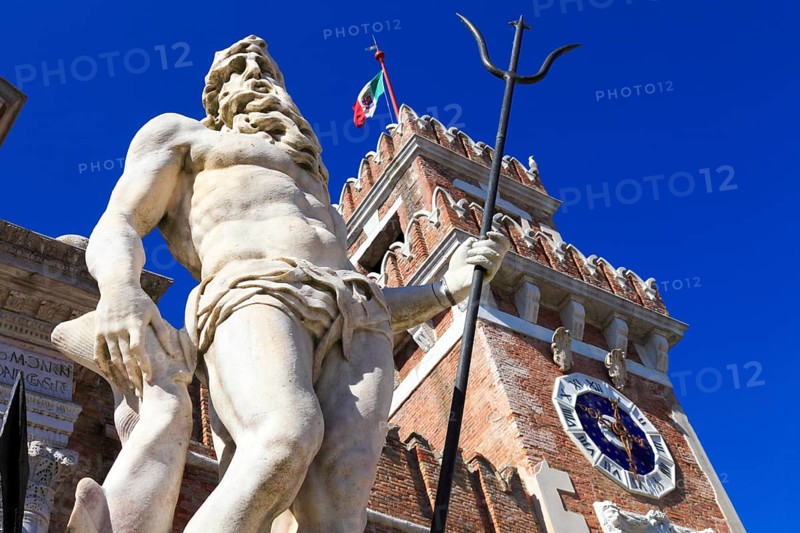 Arsenale, Renaissance portal (around 1400), Venice, Veneto, Italy