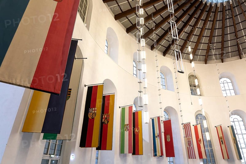 December 22, 2025, interior view of the historic St. Paul's Church during winter, Frankfurt, Hesse, Germany