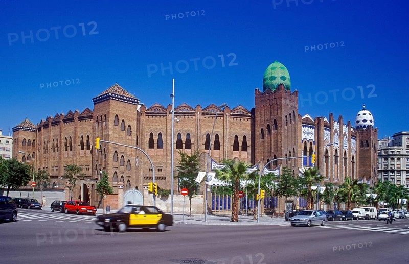 Bullring, Placa de Braus Monumental, Barcelona, Spain, June 1999, vintage, retro, old, historic