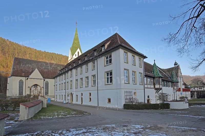 Benedictine monastery built 15th century, monastery church, Blaubeuren, Swabian Jura, Baden-Württemberg, Germany