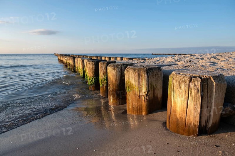 Grooves in the Baltic Sea, beach in Ahrenshoop, Darß, Mecklenburg-Western Pomerania, Germany