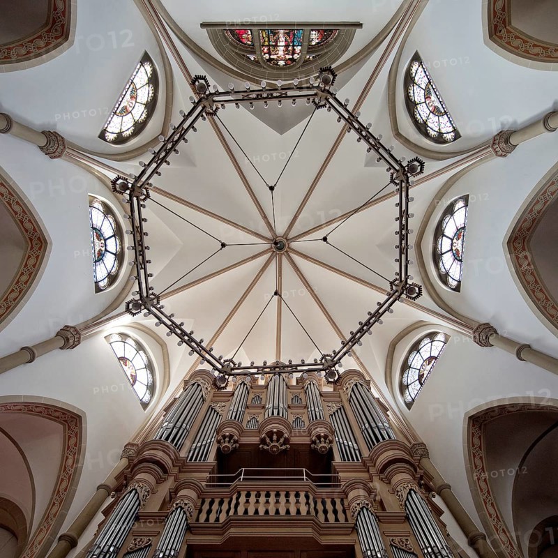 Pfarrkirche Sankt Blasius, interior view, Balve, Sauerland, North Rhine-Westphalia, Germany
