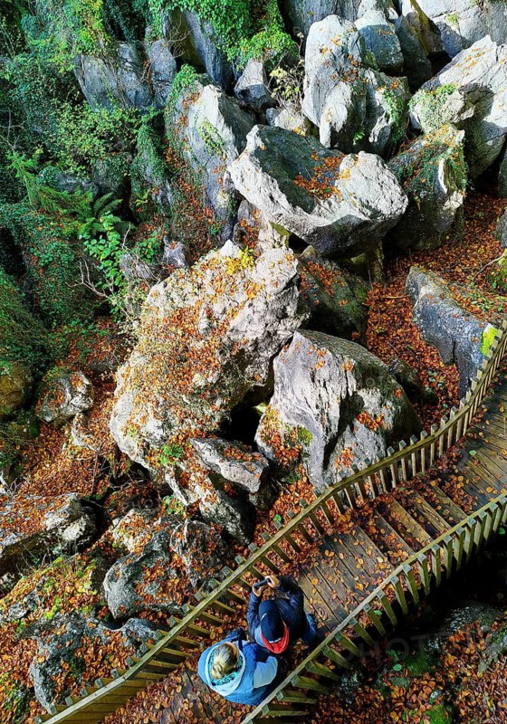 Sea of rocks in autumn, Hemer, Sauerland, North Rhine-Westphalia, Germany