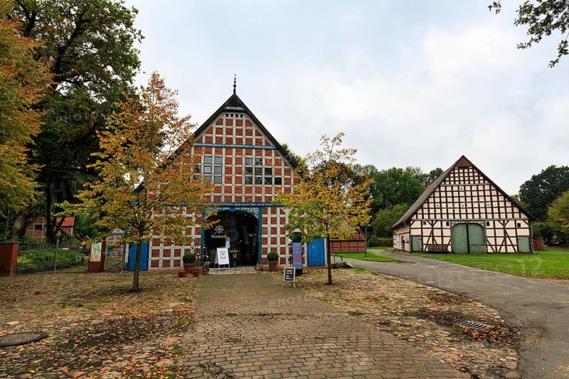Hallenhaus, Rundling Museum, open-air museum in Rundlingsdorf Lübeln, Rundling settlement, Runddorf, traditional architecture, Lüchow-Dannenberg, Wendland, Germany