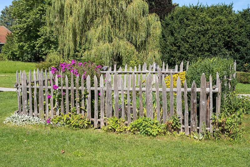 Bauerngarten im spa garden, Ort Schliersee, Upper Bavaria, Bavaria, Germany