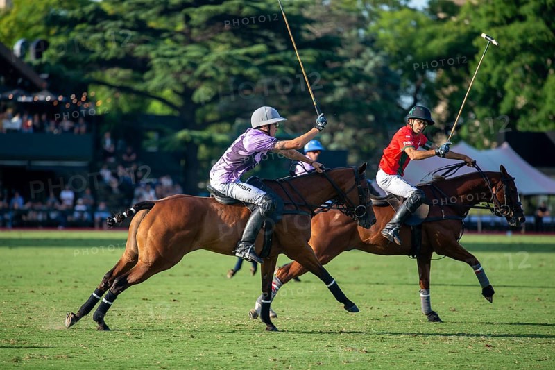 Scene at the 132nd Argentinean Open Polo Championship (Spanish 132nd Abierto Argentino de Polo de Palermo) in the Polo Stadium playing between La Irenita la Hache and La Ensenada in Buenos Aires, Argentina