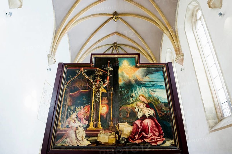 Isenheim Altarpiece by Matthias Grünewald, Unterlinden Museum, Musée Unterlinden, Colmar, Haut-Rhin Department, Alsace, France