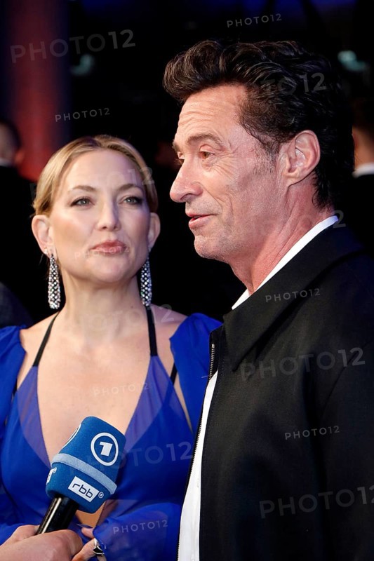 Kate Hudson and Hugh Jackman at the Song Sung Blue Red Carpet Photocall at Zoo Palast Berlin on 19.11.2025