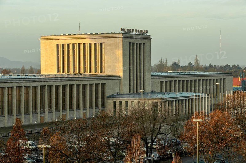 Hall of Honor, reception hall at the main entrance to Messe Berlin, monument protection, National Socialist architecture, Berlin, Germany