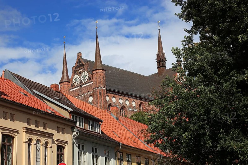St. Mary's Church, also St. Mary's Church, center of the old town of Wismar, Northwest Mecklenburg district, Mecklenburg-Western Pomerania, Germany