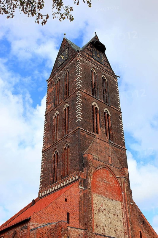 St. Mary's Church, also St. Mary's Church, center of the old town of Wismar, Northwest Mecklenburg district, Mecklenburg-Western Pomerania, Germany