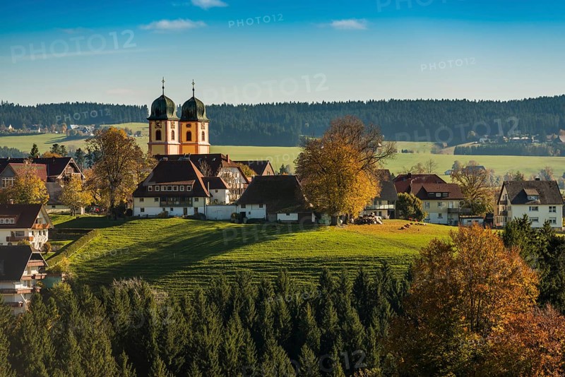 Monastery Church, St. Märgen, Southern Black Forest, Black Forest, Baden-Württemberg, Germany