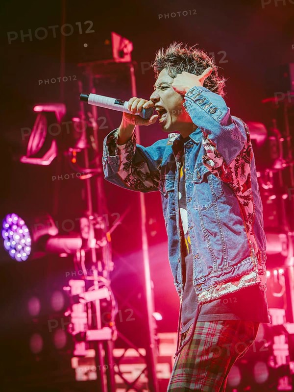 Singer Takahiro Moriuchi from One Ok Rock live on Detox European Tour 2025 in Berlin's Max-Schmeling-Halle on 24.10.2025