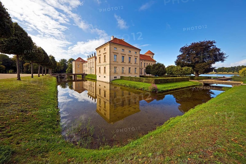 Rheinsberg Castle, countryside, Ostprignitz-Ruppin district, prime example of Friederician Rococo, Brandenburg, Germany