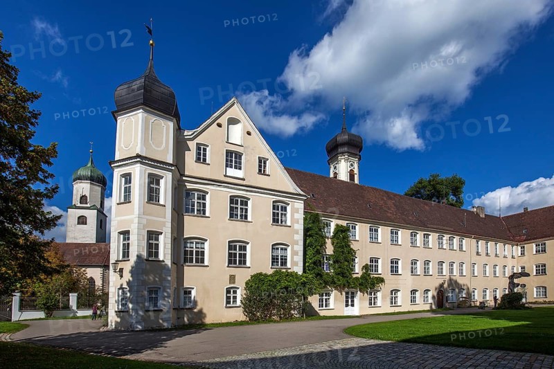 Castle in Isny, Allgäu, Baden-Württemberg, Germany
