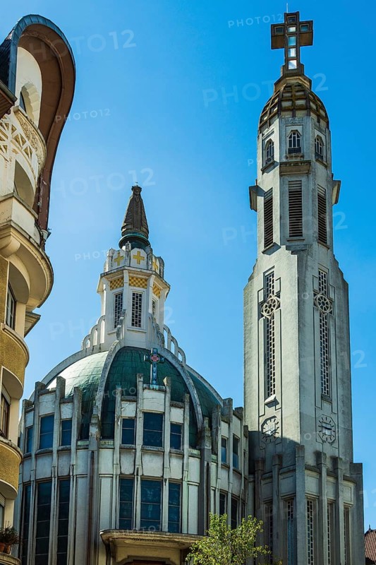 Vichy, listed as World Heritage by UNESCO. Saint-Blaise church, Allier, Auvergne-Rhone-Alpes, France