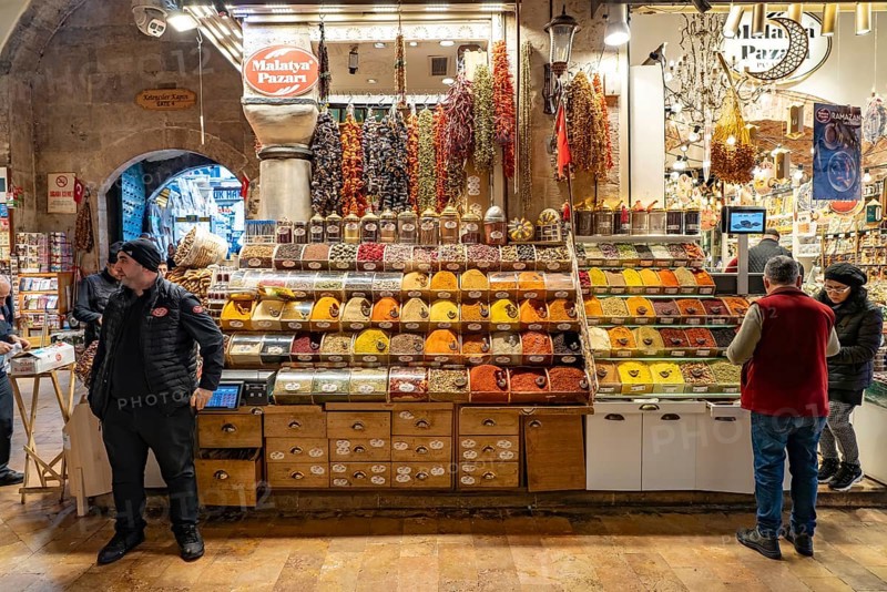 The Egyptian Bazaar Misir Çarsisi or Spice Bazaar in Eminönü, Istanbul, Turkey