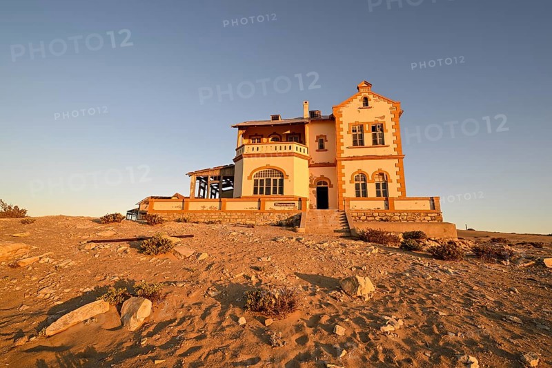 Mine manager's house, Kolmanskop, restricted diamond area, Karas region, Namibia