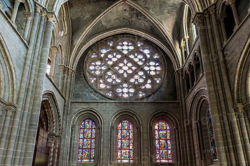 Interior view, Notre-Dame Cathedral, Lausanne, Switzerland