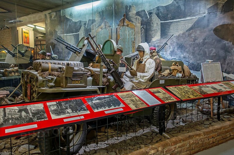Museum of the Battle of the Ardennes, Musée de la Bataille des Ardennes in the city La Roche-en-Ardenne, province of Luxembourg, Wallonia, Belgium