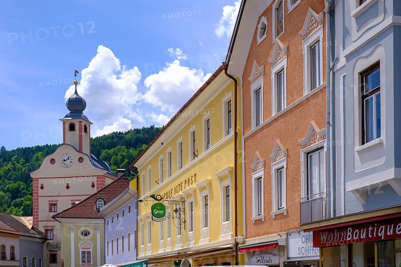 Town square, main square, Gmünd, Lieser Valley, Carinthia, Austria