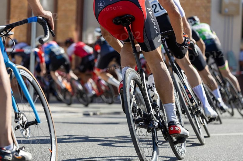 42nd Kerwe cycle race in Mutterstadt, Palatinate. Prize of the municipality & Sparkasse Vorderpfalz