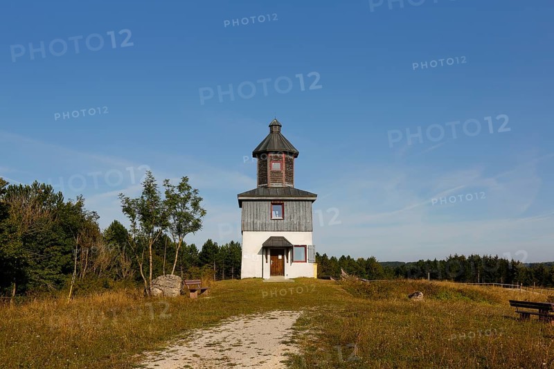Sternenberg tower, observation tower formerly used for military purposes, observation tower on the former Böttingen military training area, Swabian Alb biosphere reserve, Baden-Württemberg, Germany
