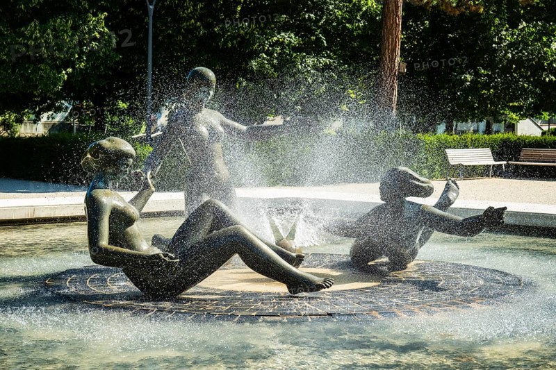 Fontána Mladost, Fountain of Youth, Fountain of Youth in the Presidential Garden at the Presidential Palace in Bratislava, Slovakia