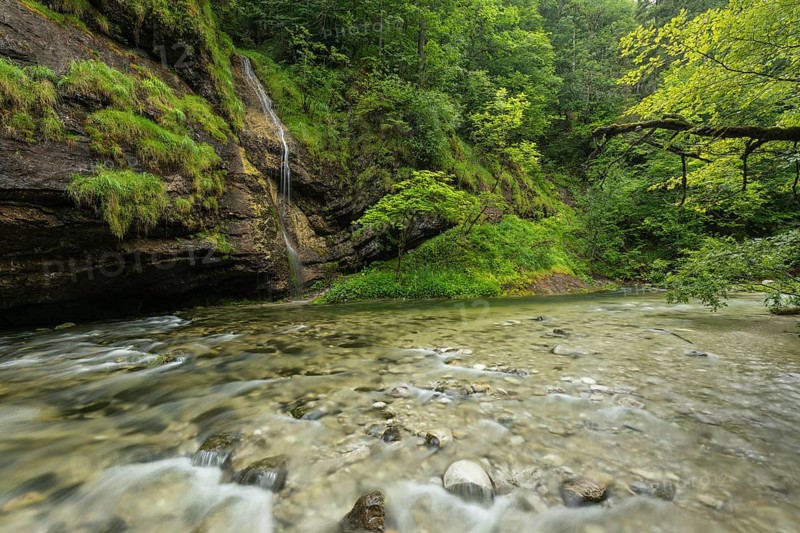 Wild and romantic Weißbach Gorge near Inzell