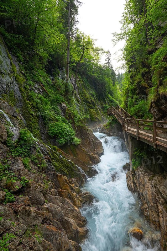 Magical Wimbach Gorge in Ramsau in Berchtesgadener Land