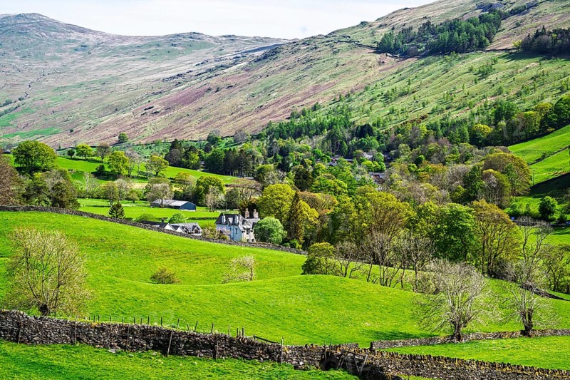 Farms in Lake District National Park, Cumbria, England, United Kingdom