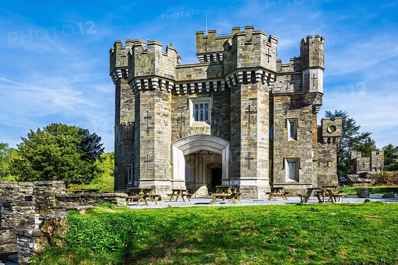 Wray Castle, Lake Windermere, Ambleside, Lake District, Cumbria, England, United Kingdom