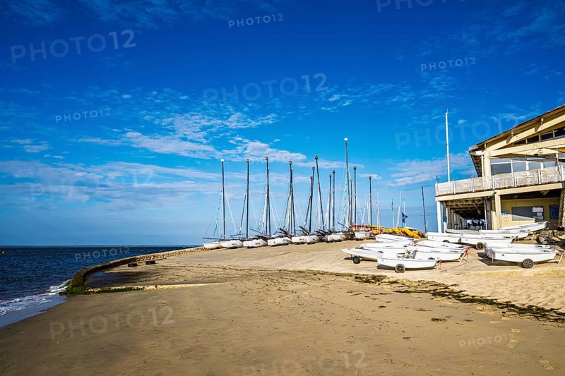 Marina and Beach in Arcachon, Gironde, France