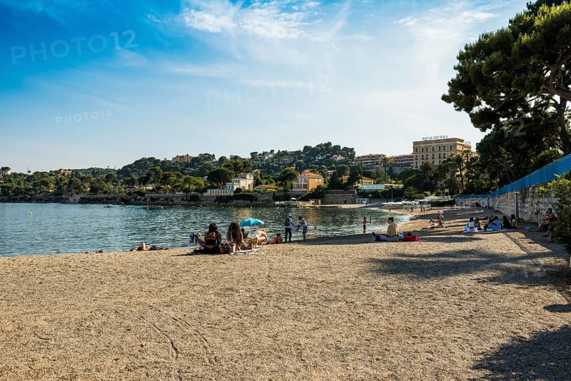 Beach, Plage des Fourmis, Beaulieu, Saint-Jean-Cap-Ferrat, Cap Ferrat, Alpes Maritimes, Provence Alpes Cote d'Azur, French Riviera, South of France, France