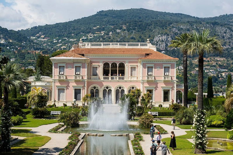 Renaissance-style villa and park, Villa Ephrussi de Rothschild, Saint-Jean-Cap-Ferrat, Cap Ferrat, Alpes Maritimes, Provence Alpes Cote d'Azur, French Riviera, South of France, France