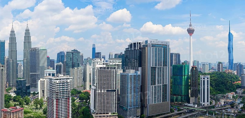 Kuala Lumpur city skyline, Malaysia, Asia