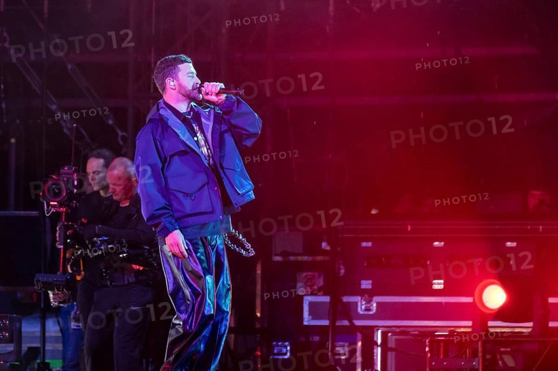 Justin Timberlake at the Lollapalooza Festival in the Olympiastadion and on the Maifeld, Berlin, 12/07/2025
