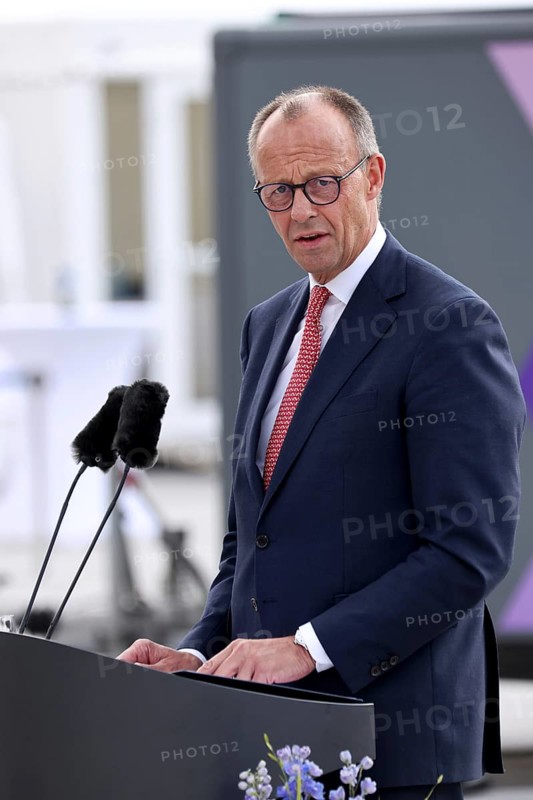 Friedrich Merz also Joachim-Friedrich Martin Josef Merz, Chancellor of the Federal Republic of Germany - Festakt 70 Jahre Deutschland in der NATO, Federal Ministry of Defence, Berlin, 09.7.25
