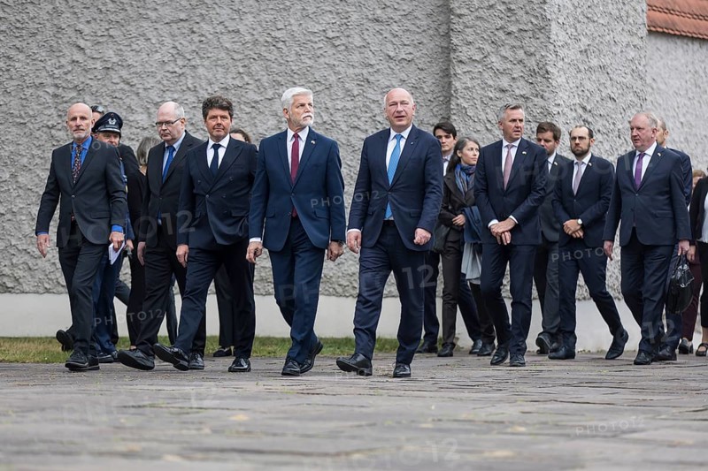 Petr Pavel (President of the Czech Republic) and Kai Wegner (Governing Mayor of Berlin) during a visit to the Plötzensee Memorial in Berlin on 9 July 2025. The visit was a personal wish of Mr Pavel, as of the more than 2, 800 people killed, 677 were Czechs, the second largest population group after Germans